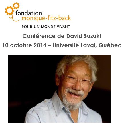 David Suzuki à Québec le 10 octobre 2014