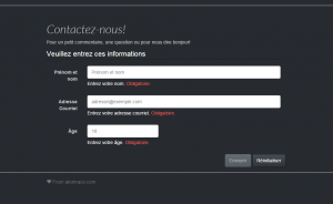 Formulaire Angular jS