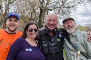 Francis Paré, Martine Châtelain, Jean-Pierre Denis et Jean Robitaille à la Marche monde 2017