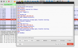 FTP password