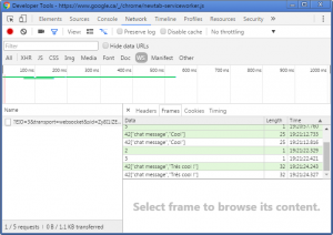 Déboger les WebSocket avec Chrome