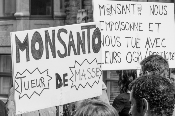 Marche mondiale contre les OGM à Québéc