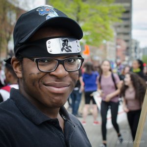 Étudiant à la Marche monde 2017