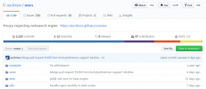 SearchX sur github